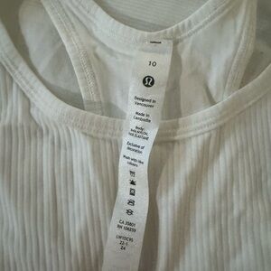 LULULEMON BASE PACE TANK RIBBED